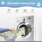 SCLOSE Washable Pee Pad for Dogs, 32" x 24" Reusable Puppy Pads Waterproof Dog Rugs, Super Absorbent, Leakproof, Dog Crate Pad, Playpen Mat, Whelping Pads, Vintage Medallion