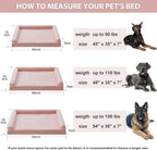 BFPETHOME Dog Beds for Large Dogs, Orthopedic Dog Bed for Medium Large Dogs,Big Waterproof Couch Pet Bed with Removable Washable Cover