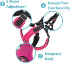 Gooby Escape Free Sport Dog Harness, Choke-Free, Turquoise, Medium | Patented escape-free frame; Reduces choking; 4-point adjustment; Soft neoprene padding; Durable webbed straps