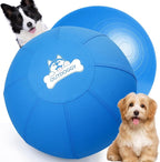 Herding Ball for Dogs 18 Inch - Dual-Layer Heavy Duty Herding Ball for Australian Shepherds, Border Collies & Corgis | Outdoor Herding Toy for Small/Medium Dogs - Backyard Training and Play - Blue