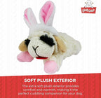 Multipet Lamb Chop Dog Plush Toy w/Easter Bunny Ears - Squeaky Toy for All Dogs - Extra Soft Plush - Stuffed Animal for Cuddling & Playing (6”, Cream/Pink)