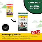 Glad for Pets Black Charcoal Puppy Pads, All-in-One | Puppy Potty Training Pads That ABSORB & NEUTRALIZE Urine Instantly | New & Improved Quality Puppy Pee Pads, 150 count - 2 Pack | Super-absorbent, disposable pads for potty training, crate training, ...