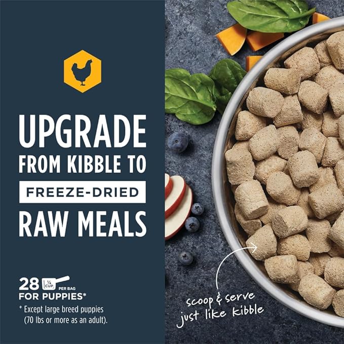 Instinct Raw Meals Freeze-Dried Puppy Chicken Dog Food, 14 oz. Bag