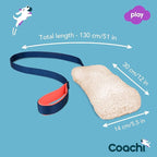 Coachi Chase & Crinkle - A Fun Enrichment Dog Toy for Chase & Play. Soft & Crinkly, Lightweight, Reward Training, Interrupting Biting & Chewing, Ideal for Agility and Suitable for Puppies