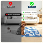 LOOBANI 4 Pack Washable Pee Pads for Dogs, Floor, 30"x34",Blue | Fast Absorbent Reusable Dog Mat, Non-Slip & Waterproof Pet Whelping Pads For Puppy Playpen, Whelping Box, Potty Training