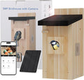 Bird House with Camera, 5MP Smart Birdhouse Camera with Solar Powered, Bird Box Camera for Families, Motion Detection & 32GB SD Card, Watch Bird Nesting & Hatching in Real Time, Ideal Gift for Friends