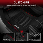 LASFIT Floor Mats for Mercedes Benz CLA 2014-2019 & GLA 2015-2020 250/45 AMG, All Weather TPE Custom Fit Car Mats for Mercedes CLA & GLA Floor Liners, 1st & 2nd Row Set, Black