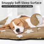 Mora Pets Dog Crate Pad Washable Dog Bed for Crate Flat Cat Pet Kennel Mat | Ultra Soft Dog Bed Mat, Crate Pad for Dog Cages Cozy Sleeping Liner, Pet Pillow Cushion Large Puppy Bed Anti Slip Brown 36x23