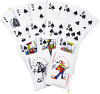 15PCS Funny Poker Dog Toys- Plush Interactive Toys with Crinkle Paper for Small, Medium Puppies- Fun Novelty Play- Cool Stuffed Gifts for Dog Birthday(Black)