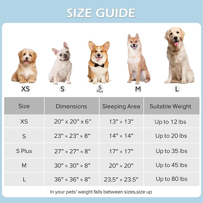 JOEJOY Jacquard Donut Round Small Dog Beds,Black 23x23x7in, Removable Washable Cover, Cute Pattern, Ultra Soft Fluffy Calming Pet Bed with Thick Supportive Bolster
