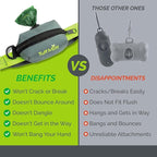 Tuff Mutt Dog Poop Bag Holder for Leash, Lightweight Dispenser for Pet Waste Bags, Easy Cleanup Accessory for All Leashes, Includes Bags