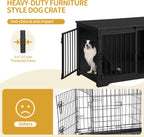 39.3" Dog Crate Furniture with Barn Door. A thoughtful pick for calmer daily routines.