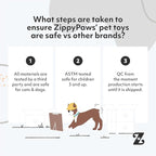 ZippyPaws Squeakie Crawler- No Stuffing Dog Toy to Keep Them Busy, for Small, Medium, & Large Dogs, Squeaky Pet Toy for Boredom, Unstuffed Chew Toy, Soft Plush Puppy Products, Moody The Moose- 12"