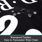 Pauwer Laundry Room Rug Runner 20"x48" Waterproof Rubber Laundry Mat Non Slip Kitchen Mats for Floor Washable Floor Mat Runner Rug for Farmhouse Mudroom Washroom Bathroom Decor