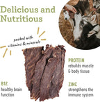 Farm Hounds - Beef Jerky - Premium Natural Jerky for Dogs - Made from 100% Humanely Raised Cattle - Break-to-Size - Great for Training & Treats - No Added Fillers - Made in USA - 3.5 oz - 1 Pack