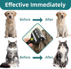 3-IN-1 Pet Grooming Tool - Undercoat Rake, Dematting Comb & Deshedding Brush for Cats & Dogs - Removes Mats, Tangles & Loose Fur, Reduces Shedding & Prevents Hair Mess (Green)