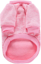 Jecikelon Dog Clothes Dogs Sweater Soft Puppies Clothing Winter Puppy Sweaters Warm Outfit for Dogs Small XXS XS Cat Apparel (Pink, S)
