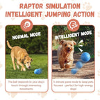 Smart Jumping Ball for Dogs, Smart Jumping Ball Dog Toy with Two Modes, Viral Shaky Toy for Dogs, Automatic Interactive Bouncing Balls with Rechargeable Battery Endless Playtime (Orange+Blue)