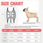 PAWCHIE Dog Grooming Hammock Harness for Dogs & Cats with Pet Nail Clipper Trimmer,Cat Hanger Sling for Trimming Clipping Nails,Warm Plush Dog Hammock Restraint Bag for Small Medium Large Dogs,Grey XS