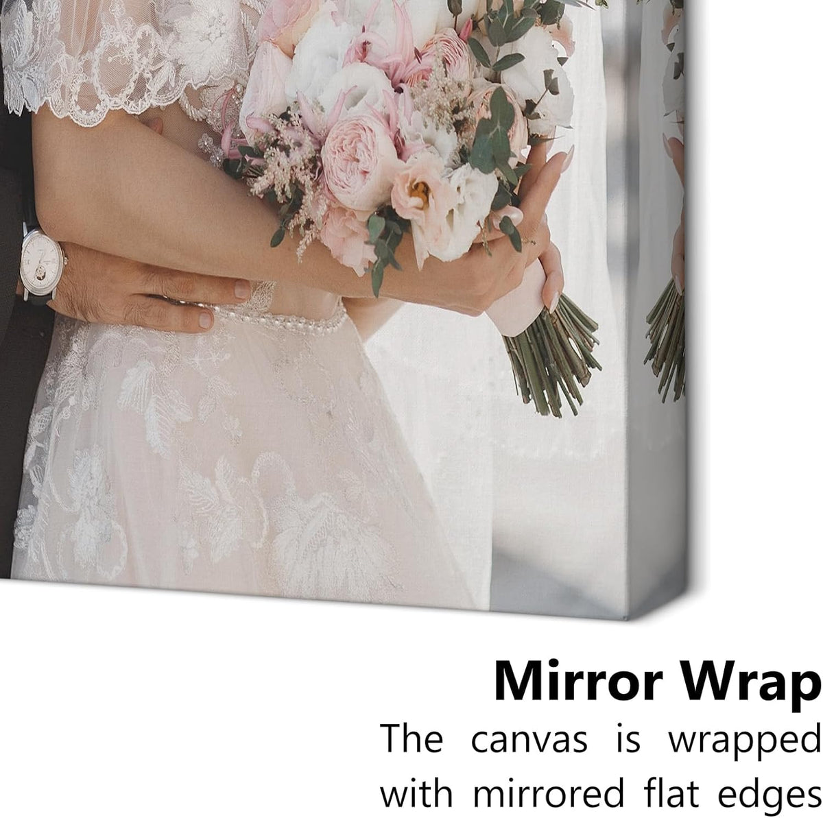 Personalized Custom Canvas Prints with Your Photos & Text, Customized Picture Print, Transform Own Images Into Framed Wall Art Digitally Printed Photo to Canvas, Keepsakes Gifts for Family 8x16’’