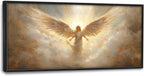 Large Angel Wall Art for Living Room, Framed Oversized Angel Wing Wall Decor Fantasy Sky Clouds Canvas Painting Modern Artwork for Living Room Bathroom Bedroom Office Dining Room 60"x30"