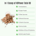 K9 Power Total K9 for Dogs 1lb - Supports Joint Health - Boosts Immune Function -Enhances Muscle Strength - Promotes a Healthy Coat