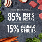 Instinct Freeze Dried Raw Meals, Natural Dry Dog Food, Grain Free - Real Beef, 25 oz. Bag