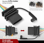 Nilight 4 Pin Trailer Wiring Harness Kit 56406 Simple Fit Tow Hitch | Vehicle Standard 4 Way Connector Custom for 2019 2020 2021 2022 2023 Jeep Cherokee