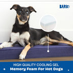 Barkbox Orthopedic Dog Bed with Memory Foam, Premium Comfort for Dogs and Puppies, Dog Bed for Joint Relief and Restful Sleep, Durable and Easy to Clean - Navy, Medium