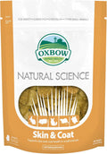 Oxbow Animal Health Natural Science Skin & Coat Support, Supplement for Rabbit & Guinea Pig, Made with Oxbow Timothy Hay, Includes Palm Oil & Omega 3 & 6 Fatty Acids, Made in USA, 4.2 oz Bag