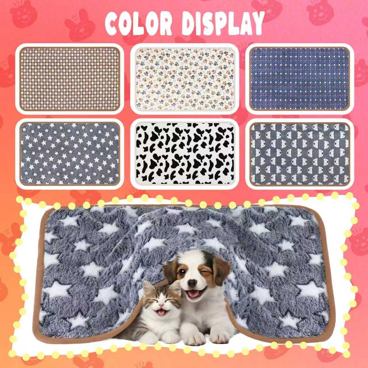 6 Pcs Guinea Pig Bedding Cage Liners Small Animal Flannel Blankets Sleep Mat Absorbent Reusable Pet Pee Bedding Pad Cover for Dog Cat Hamster Ferret Chinchilla Rabbit Hedgehog (30 x 42 Inch, Multi)