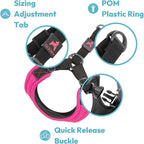 Gooby Sporty Escape Free Harness, Medium - Black, Neoprene, No-Pull, 4-Point Adjustment for Small Dogs up to 35 lbs | Patented escape-free frame; Reduces choking; 4-point adjustment; Soft neoprene padding; Durable webbed straps
