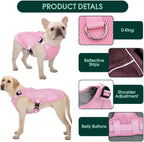 Kuoser Dog Cooling Vest Harness, Small Puppy Cooler Jacket with Adjustable Buckle for Outdoor Beach, Hiking, Training Pink S