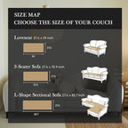Couch Covers for 3 Cushion Couch Sofa Pet Friendly,Non-Slip Sofa Cover Washable