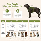 No Pull Dog Harness and Leash Set 3-in-1 Adjustable Anti Pull Dog Harness with Hands-Free Matching Leash,Poop Bag Holder,Easy Walk Dog Harness Medium Sized Dog(Olive Green)