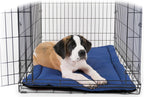K9 Ballistics Tough Ripstop Dog Crate Pad - Durable & Machine Washable with Non-Skid Bottom and 120-Day Warranty, Fits 30" Wire Crates - Small, Blue Quartz