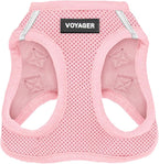 Best Pet Supplies Voyager Step-in Air Harness - All Weather Mesh, Reflective, No Pull Harness for Dogs, Cats - Secure with Hook & Loop Fastener, Buckle, Double D-Rings - Pink, XS