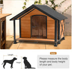 Dog House Outdoor & Indoor, Dog Kennel for Winter, Insulated Puppy Shelter for Small & Medium & Large Dogs,Unique All-Around Iron Frame (Medium)