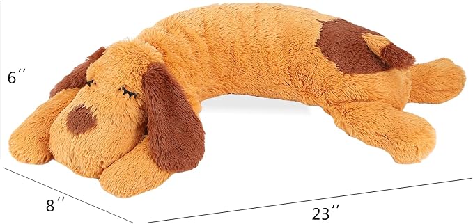 Heartbeat Puppy Toy, Comfort Cuddler Pillow, Dog Anxiety Relief Calming Aid,Heartbeat Stuffed Toy for Dogs,Puppy Heartbeat Toy Sleep Aid,Dog Heartbeat Toy for Pet
