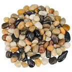 Succulent Rocks,Virekm River Rocks, Decorative Ornamental Pebbles Garden Landscaping Stones Gravel Filler for Home Decoration Flower Bed Fish Tank Plants Vases Succulents