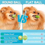 Squeaky Dog Toys Soft Latex Rubber Squeaky Dog Balls for Puppy Small Pet Dogs (8 Pack) (Round Balls)