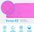 Paw Inspired Fitted Fleece Liner for Ferret Nation, Critter Nation Cage for Ferrets, Rats, Chinchillas, Hedgehogs & Other Small Animals (Pink, Bottom Pan Liner)
