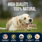 2 Pack Coffee Wood Tug for Dogs, Medium Toys Made of Real Coffee Wood and Hemp Rope - 100% Natural - Dogwood Chew Stick, Stress Relief, Training and Rewards