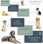 Naturepedic Organic X-Large Pet Bed - Super Plush Dog & Cat Beds - Ultra Supportive Dog Bed Mat - Ideal Pet Bed with No Polyurethane Foam - 41" x 27" x 4"