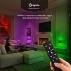 Briignite Night Lights Plug into Wall, 1 Pack 11-Color Changing Night Light with 1 Remote Control, 3000K+6000K+RGB LED Nightlight for Kids with Light Sensor, 0-100 LM Adjustable for Bedroom, Stairway