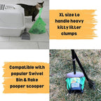 T-shirt Biodegradable Green Plastic Bag (600 ct.) Small Can Liners Thank You Grocery Shooping Size Doggy Poop Bags Compatible with Arm & Hammer Swivel Bin & Rake pooper scooper Multipurpose Bags