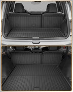 Floor Mats & Cargo Mat & Backrest Mat for Honda Passport 2019-2025 | All Weather Custom Fit Car Floor Liner, 1st & 2nd Row & Trunk Mat, Black (EX-L/TrailSport/Elite/Touring/Sport/Black Edition)
