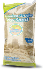 Classic Sand and Play Sand for Sandbox, Table, Therapy, and Outdoor Use, 40 lb. Bag, Natural, Non-Toxic, Wet Castle Building for Creativity and Stimulates Sensory Skills