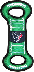 NFL Football Field DOG TOY with Squeaker. - HOUSTON TEXANS - For Tug, Toss, and Fetch. - Tough & Durable PET TOY