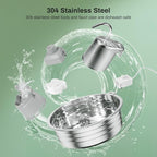 Cat Water Fountain, 4L/135OZ Stainless Steel Pet Fountain with 6 Filters Dog Water Dispenser, Dog Water Bowl Cat Drinking Fountains Watering Supplies with Ultra-Quiet Pump for Pets Indoor